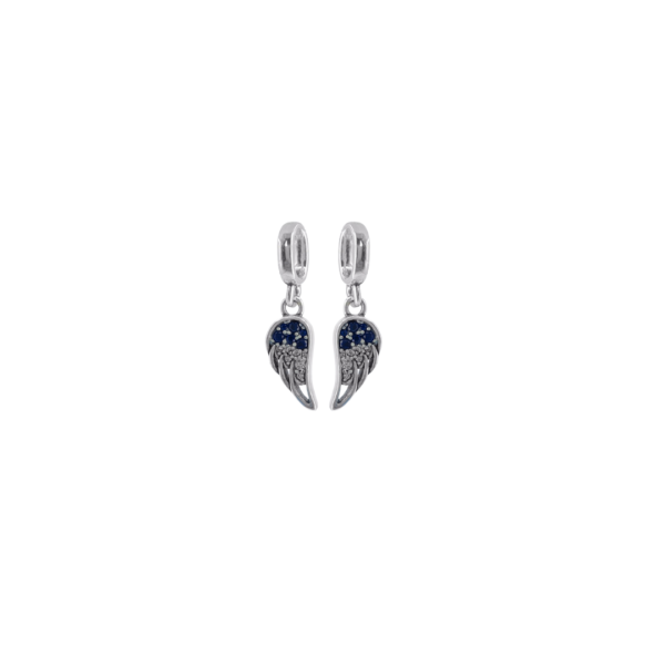 Pandora Charm, Doble Alas, Amistad/Amor-Plata 925