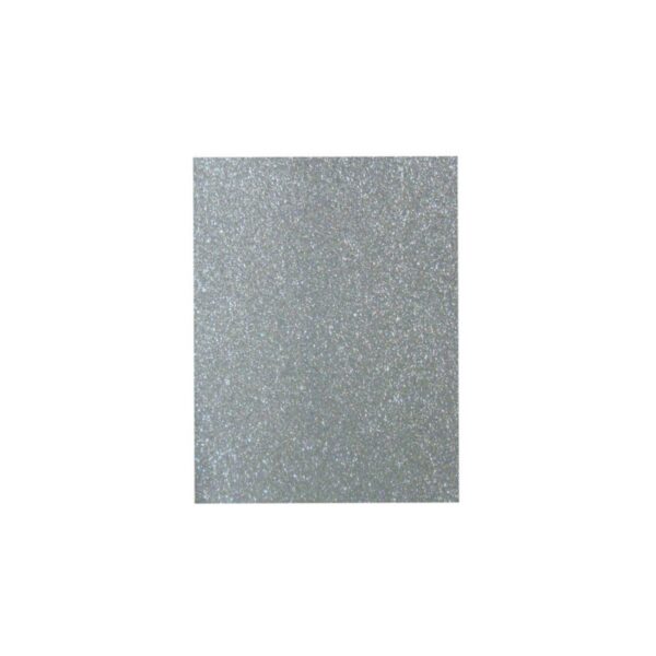 Foamy Escarchado – Plateado – Tamaño Carta 8.5” x 11”