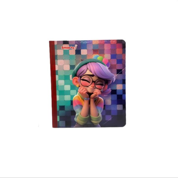Cuaderno Cosido Cuadriculado 100 Hojas – Smarty – 19x24cm– Femenino – 617362
