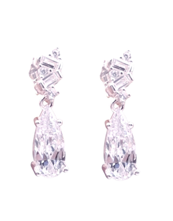Aretes Colgantes, Plata 925, Forma de Gota