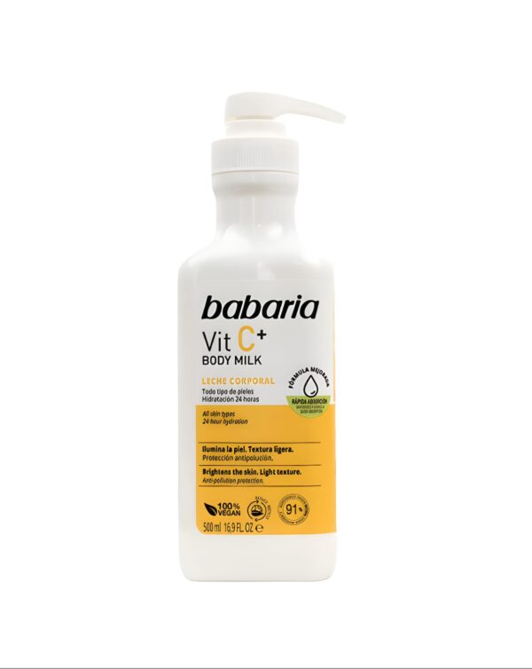 Body Milk Vitamina C, 500ml, Babaria