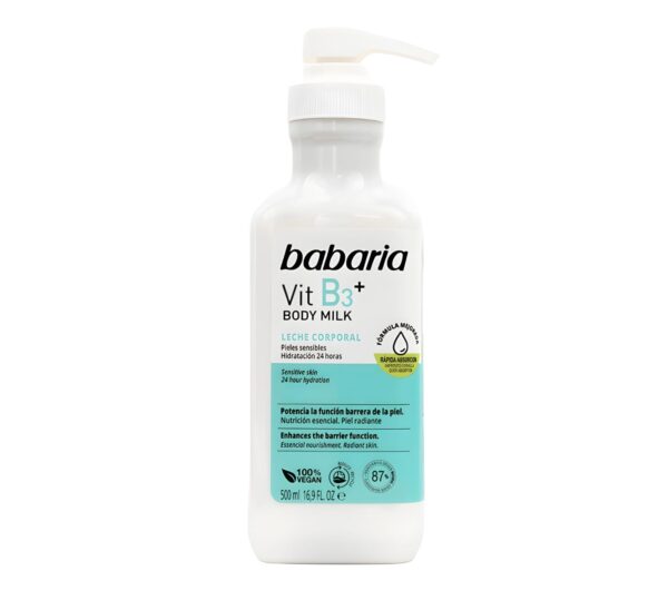 Body Milk Vitamina B3, 500ml, Babaria