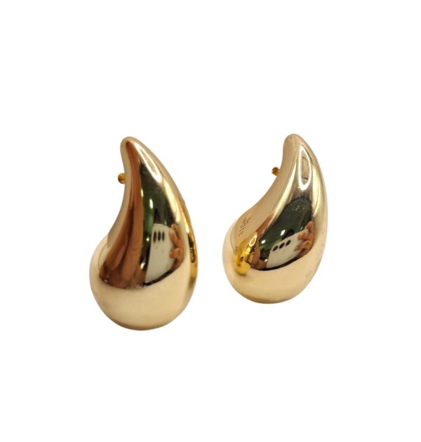 Aretes de Acero Gota Lisa