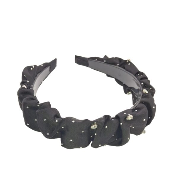Aro para Cabello-Lazo y Diamantinas Negro