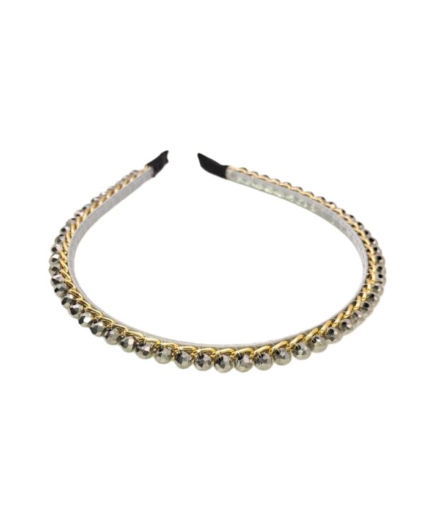 Aro para Cabello con Perlas-Negro/M3651