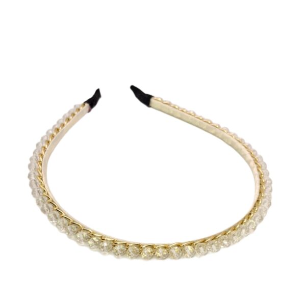Aro para Cabello con Perlas-Blanco/M3651