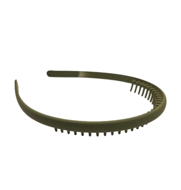 Aro para Cabello Liso con Dientes-Verde