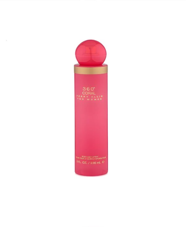 Body Mist Spray - 360 Coral - Perry Ellis for Women - 236ml