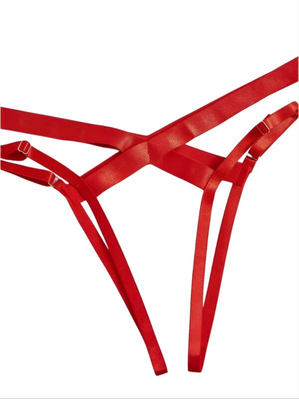 Lenceria -Bragas Abiertas Rojo- Talla M