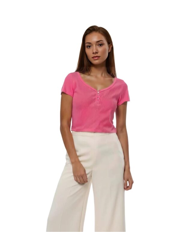 Blusa Ambiance, Color Rosa- Talla S