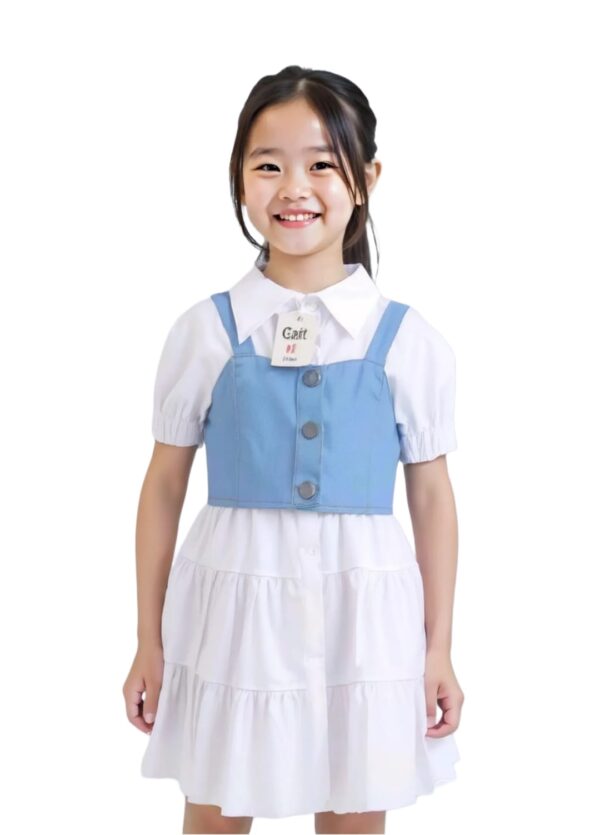 Vestido Chic Me para Niña Color Blanco- Talla 4