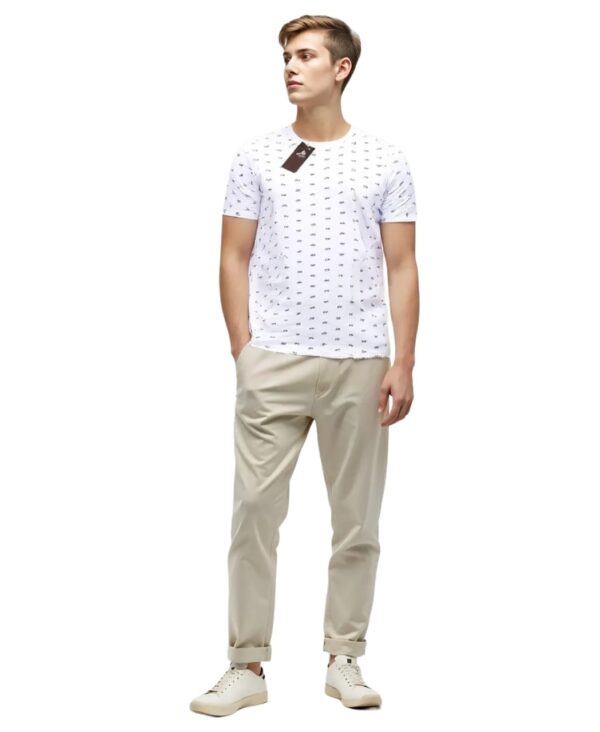 Camiseta Actual para Caballero, Color Blanco- Talla 2XL