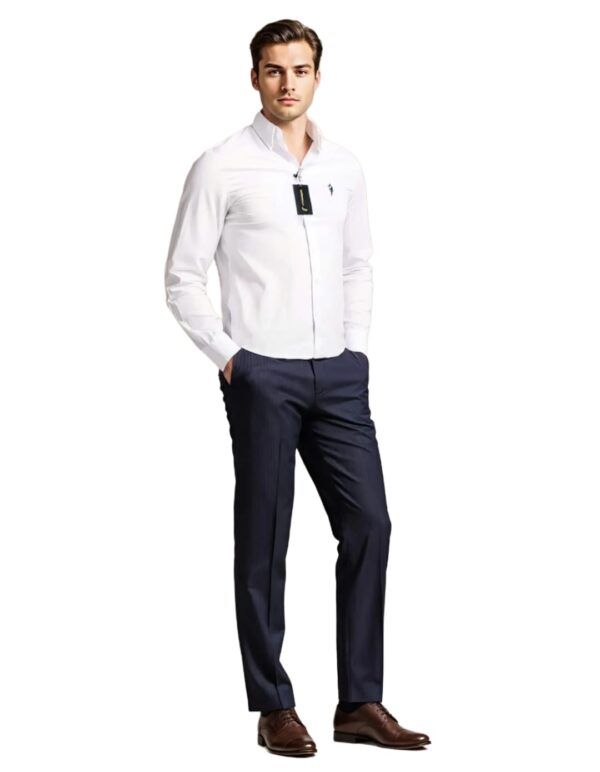 Camisa Manga Larga Cambridge Polo Club, Color Blanco- Talla XL