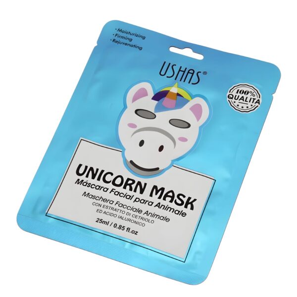Mascarilla Facial, Unicornio -Ushas
