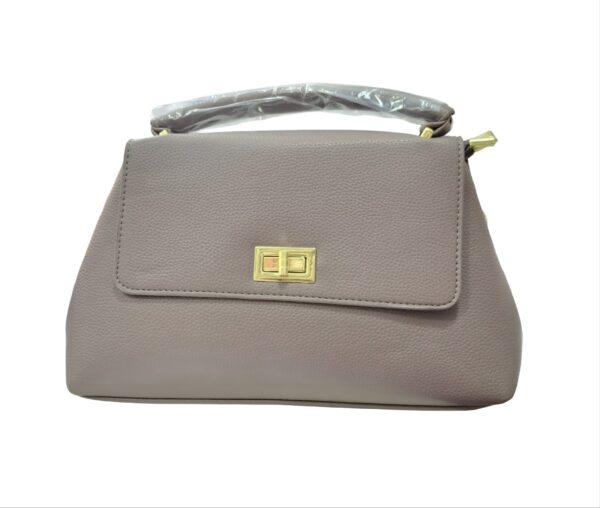 Cartera para Dama Manos Libres, Broche Giratorio, Gris