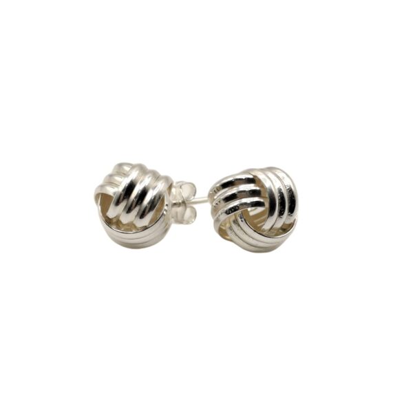 Aretes de Plata 925 Lineas Entrelazadas