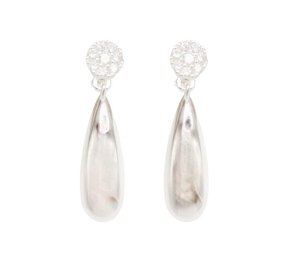 Arete de Plata 925 Ovalo Liso