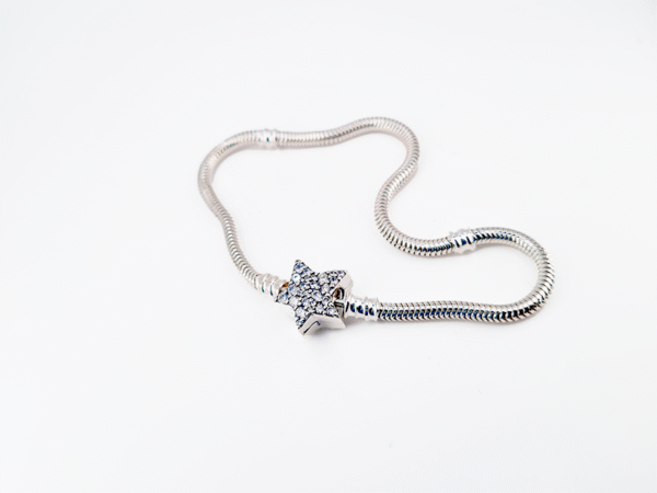 Brazalete Pandora- Estrella- Plata 925- 21cm