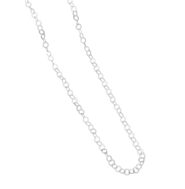 Cadena para Dama Eslabon Circular- Plata 925- 50cm