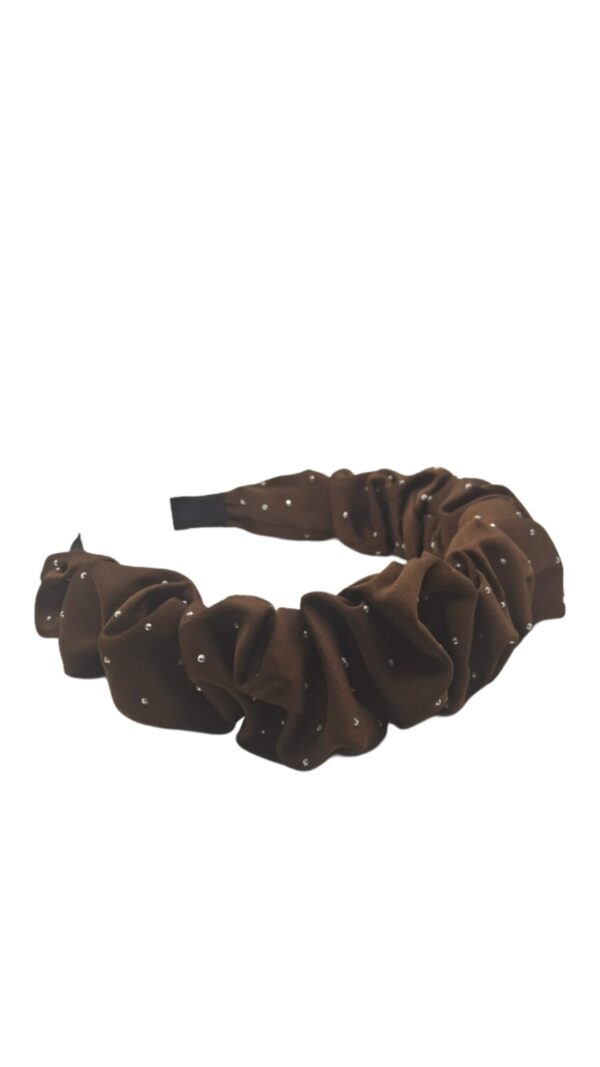 Aro para Cabello con Diamantinas- Cafe/M0530