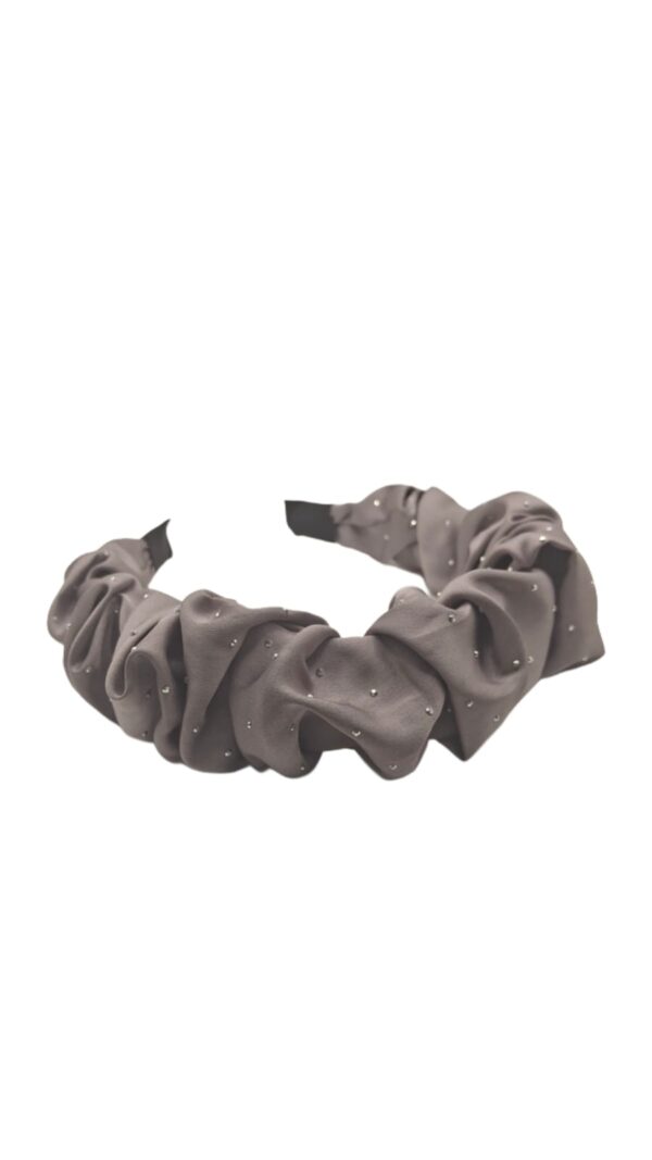 Aro para Cabello con Diamantinas- Gris/M0530