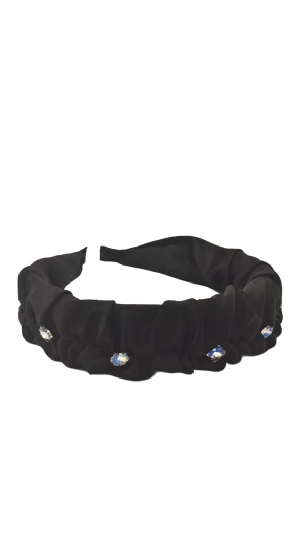 Aro para Cabello con Diamantinas- Negro/M0530
