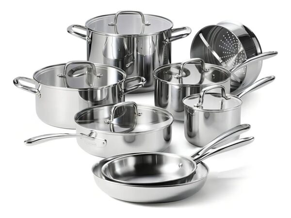 JUEGO DE OLLAS TRAMONTINA 13PCS - ACERO INOXIDABLE 80116/163PS-C - TRIPLE REVESTIMIENTO