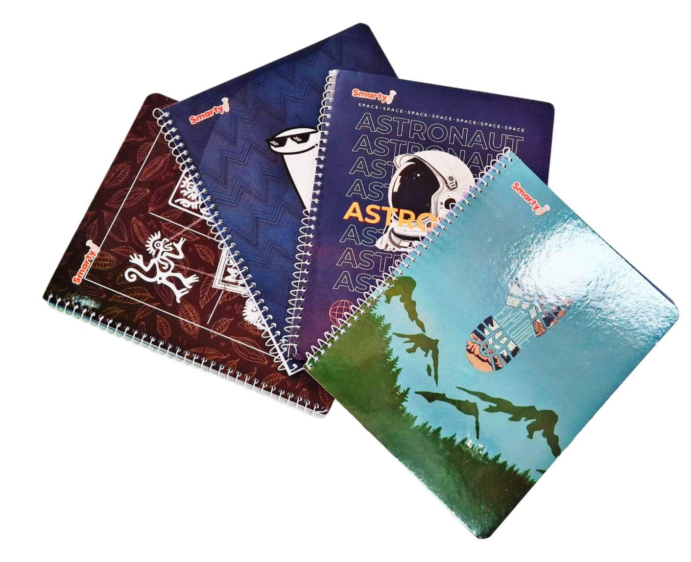 Paquete de 4 Cuadernos Universitarios Smarty Rayados 70 hojas 05701 21x26.6cm para Varón Diseños Varían