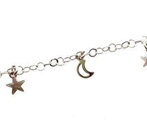 Pulsera para Dama - Estrellas y Lunas 2723 - Plata 925