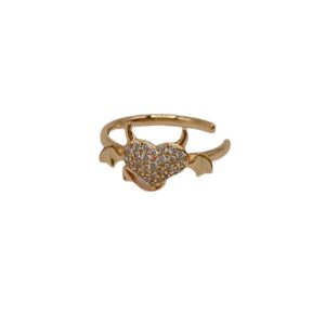 Ear Cuff - Corazón con Alas - Xuping – Baño en Oro 18K -0629