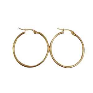 Aretes de Acero - Argolla 30mm