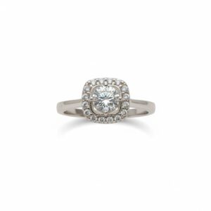 Anillo de Plata 925- Circonios Cuadrados 9047- Talla 9