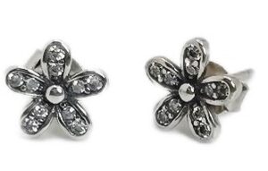 Aretes de Plata 925- Flor 0121