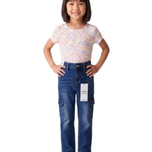 Pantalón para Niña - Gold Rose 2606- Color Azul - Tipo Cargo -Talla 2
