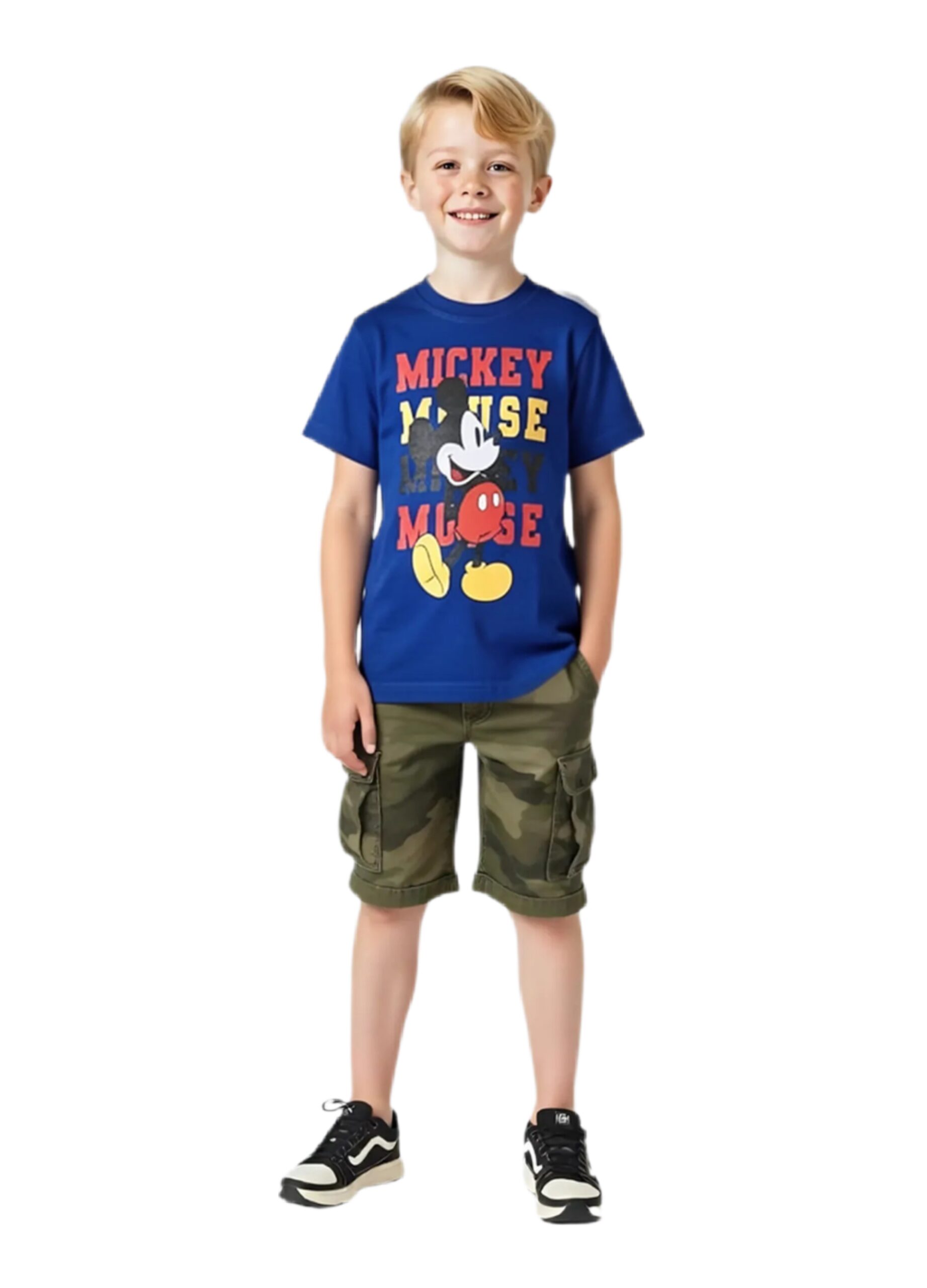 Camiseta para Niño - Mickey Mouse - Disney 9503 - Color Azul - Talla 2