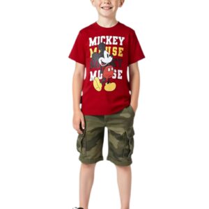 Camiseta para Niño - Mickey Mouse - Disney 9503 - Color Rojo - Talla 2
