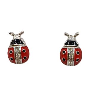Aretes de Plata 925- Mariquita 8321