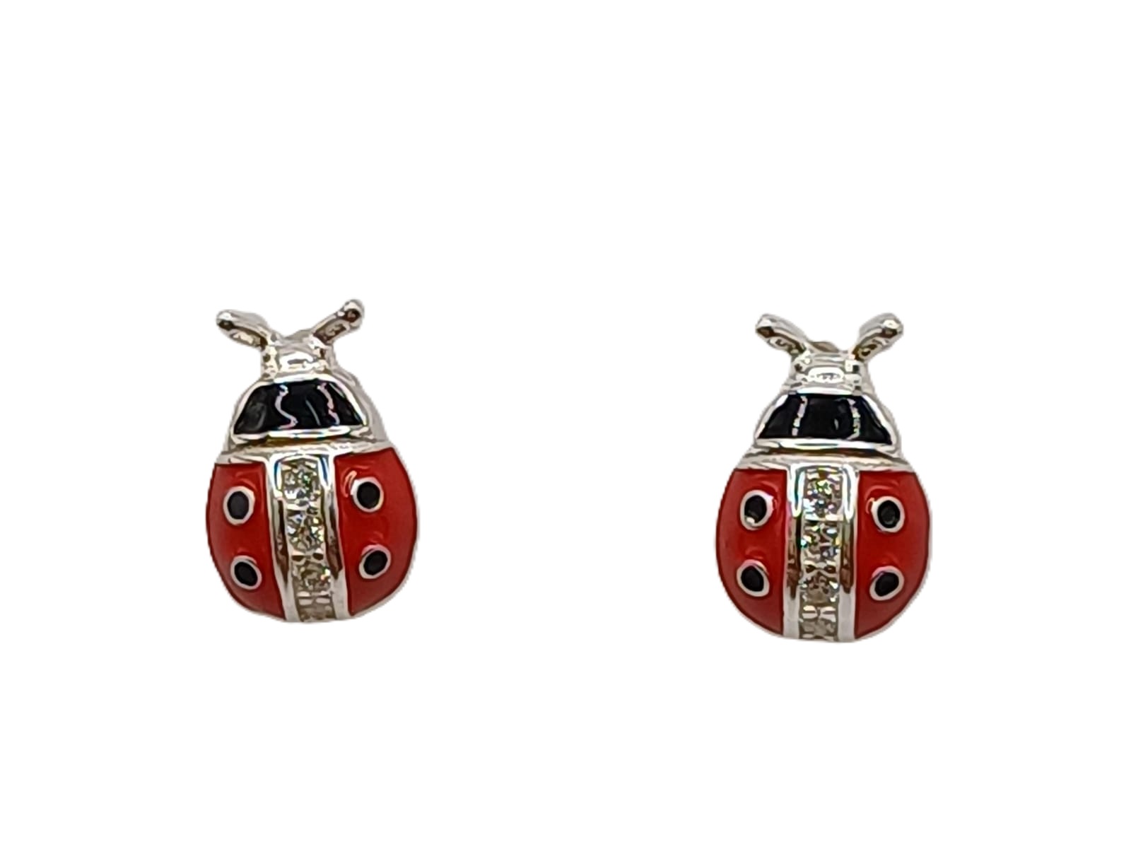 Aretes de Plata 925- Mariquita 8321