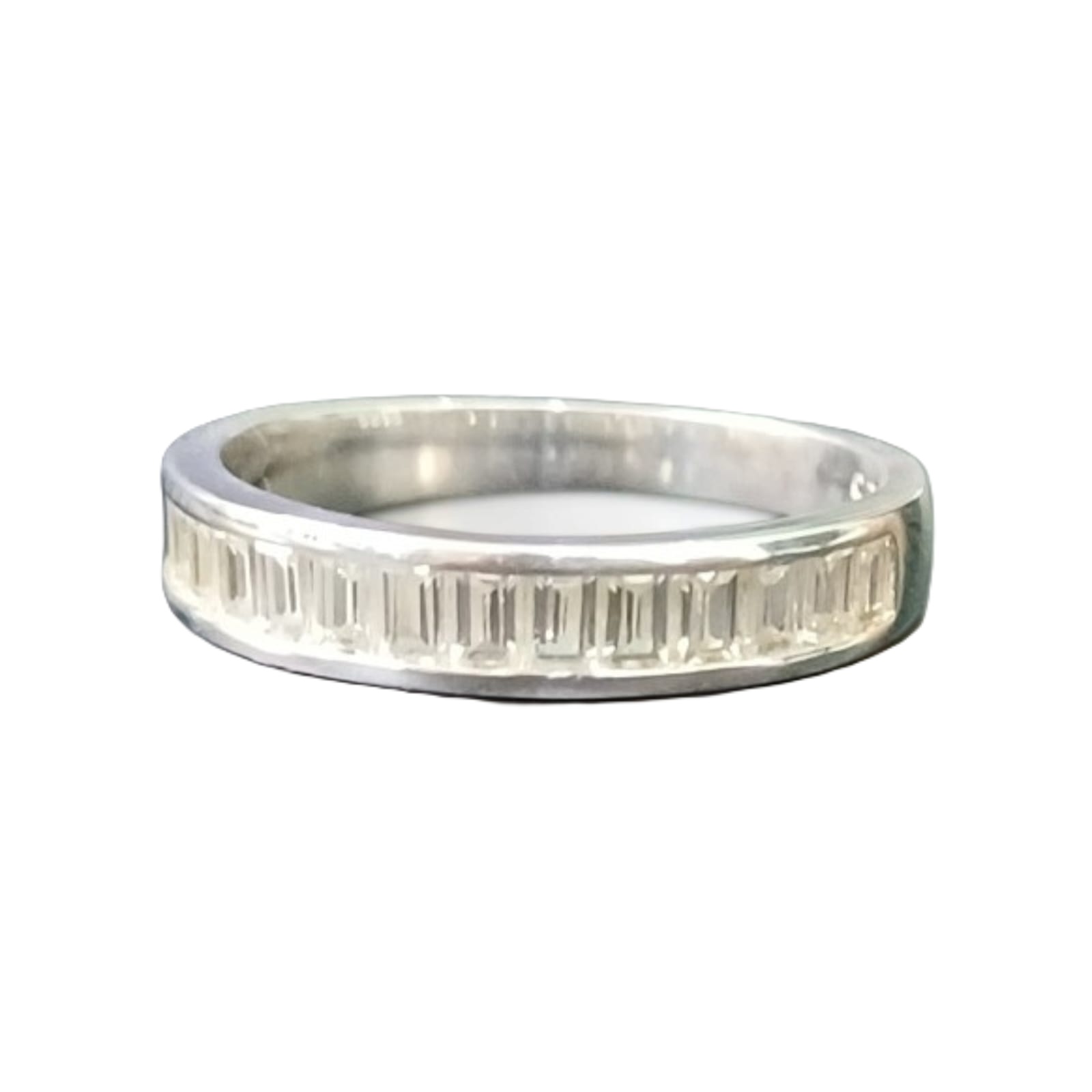 Anillo de Plata 925 - Circonios Cuadrados 8939 - Talla 6