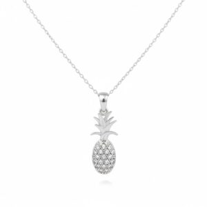 Cadena de Plata 925- dije Piña con Circonios 2131-7987