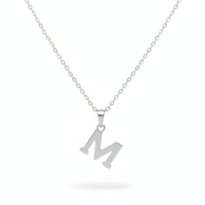 Cadena de Plata 925- Dije letra M lisa 1225-7987