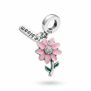 Pandora Charm Plata 925- Flor Rosada 5539