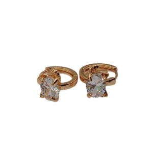 Aretes Huggies Forma de Gato - Xuping – Baño en Oro 18K - 0592