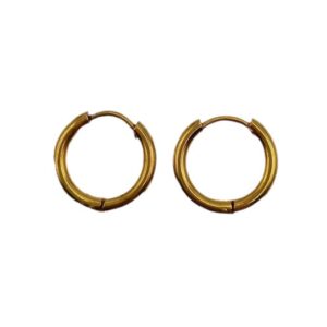 Aretes de Acero Huggies Lisos Pequeños - 0774