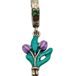 Pandora Charm, Tulipanes Morados 2904-Plata 925