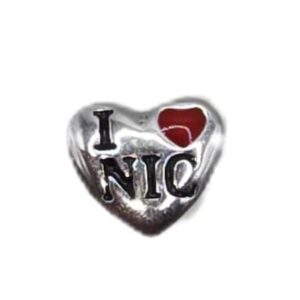 Pandora Charm Corazón I♥Nic 5122 - Plata 925