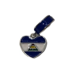 Pandora Charm Corazón con Bandera Nicaragua 5082- Plata 925