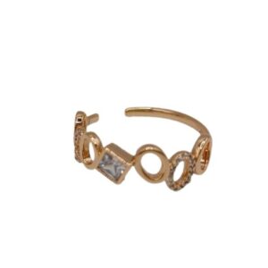 Ear Cuff - 6 Círculos - Xuping - Baño en Oro 18K - 0627