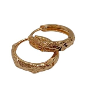 Aretes Huggies Lucero - Xuping – Baño en Oro 18K - 0537