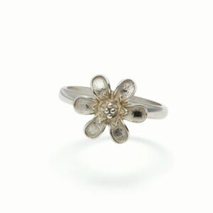Anillo de Plata 925- Flor 6 Pétalos 4851 - Talla 9